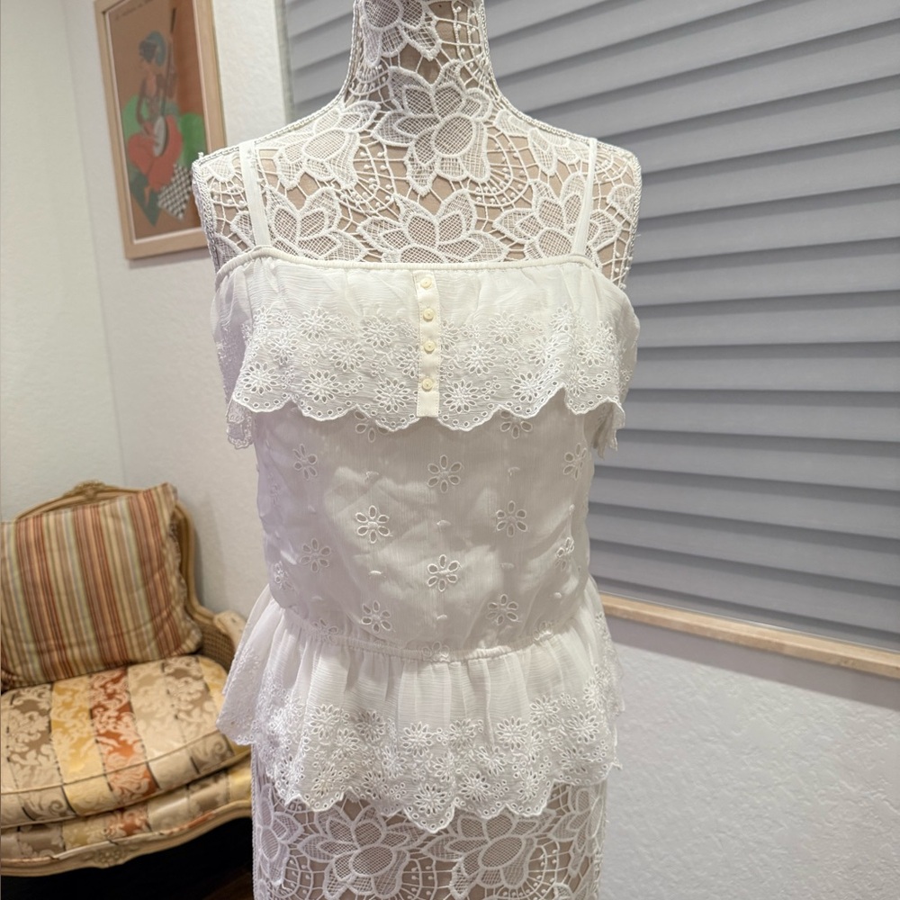 Abercrombie Kids Ivory Lace Top